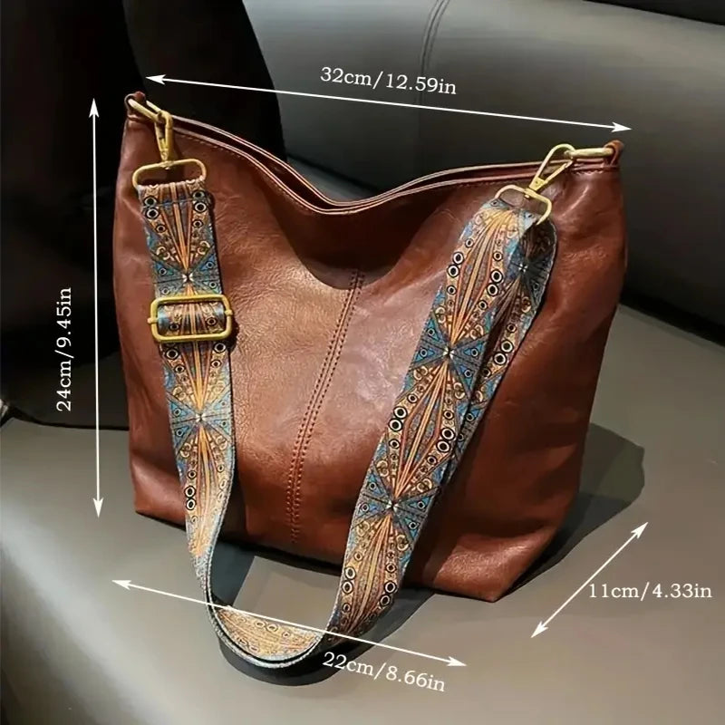 Damska torebka pu skórzana na ramię i crossbody