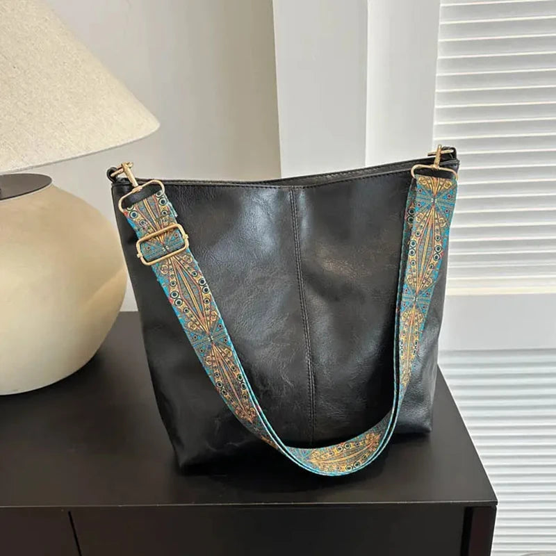 Damska torebka pu skórzana na ramię i crossbody