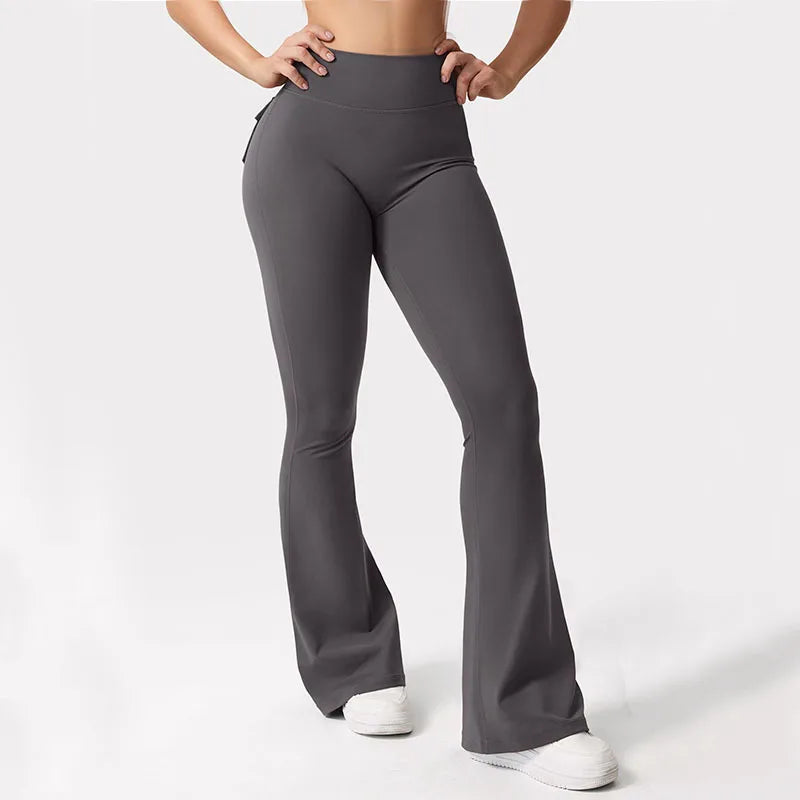 Spodnie Damskie Rozszerzane Knitted Bootcut