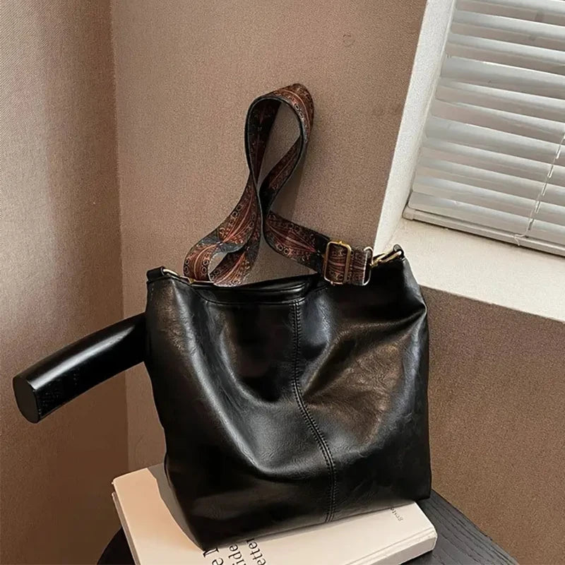 Damska torebka pu skórzana na ramię i crossbody