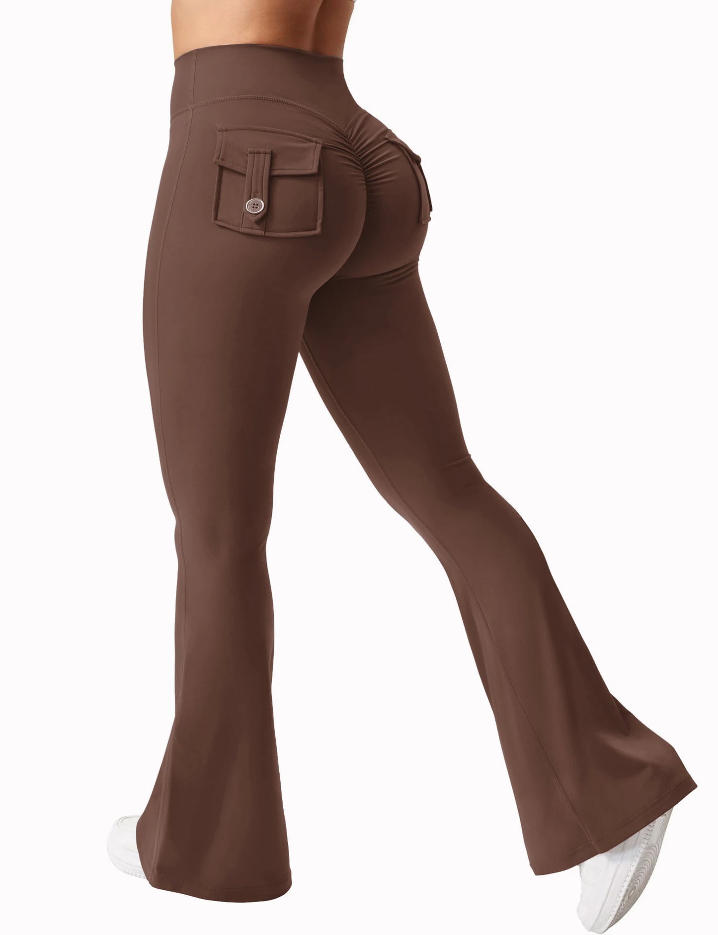 Spodnie Damskie Rozszerzane Knitted Bootcut