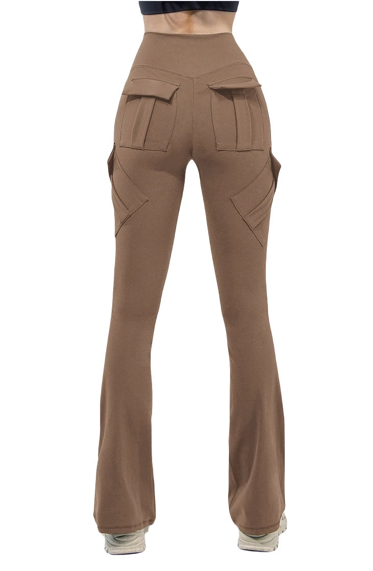 Spodnie Damskie Rozszerzane Knitted Bootcut