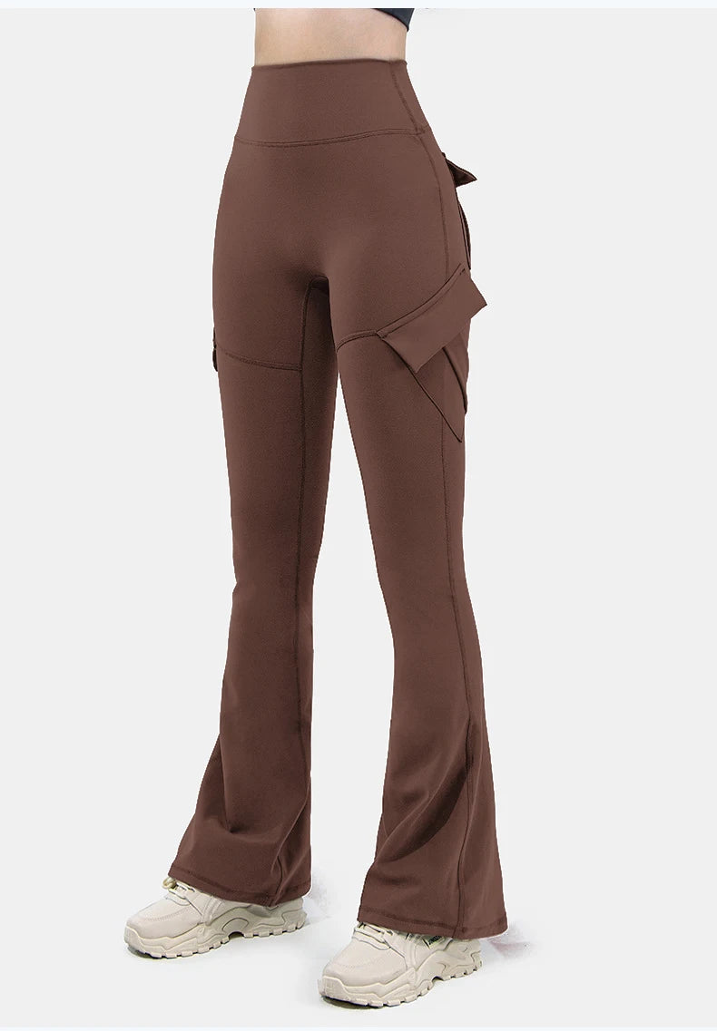 Spodnie Damskie Rozszerzane Knitted Bootcut