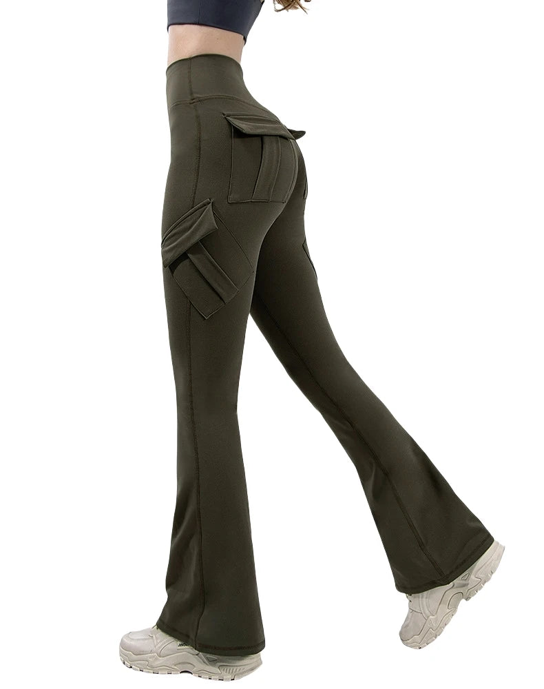 Spodnie Damskie Rozszerzane Knitted Bootcut