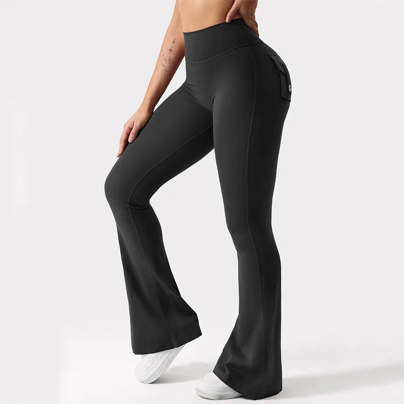Spodnie Damskie Rozszerzane Knitted Bootcut