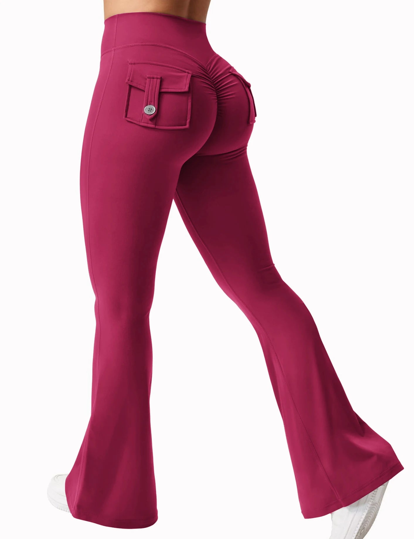 Spodnie Damskie Rozszerzane Knitted Bootcut