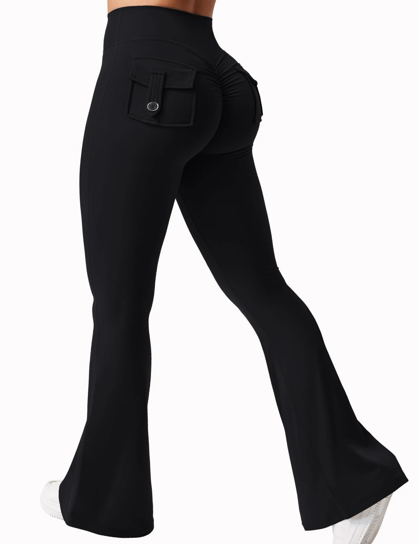 Spodnie Damskie Rozszerzane Knitted Bootcut