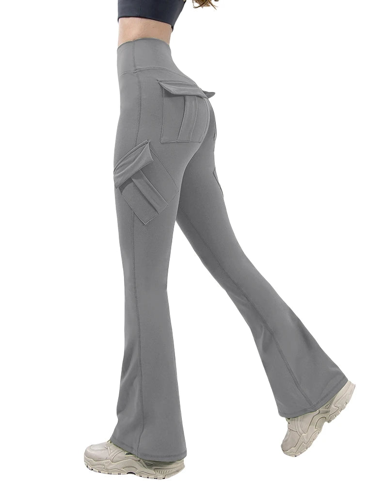 Spodnie Damskie Rozszerzane Knitted Bootcut
