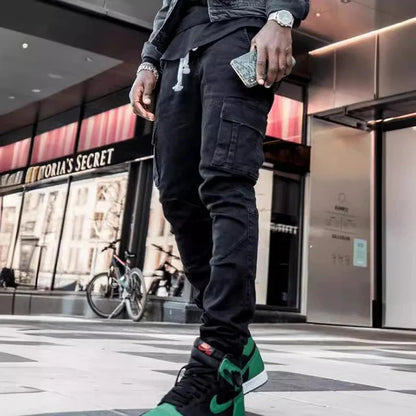 Męskie jeansy cargo slim