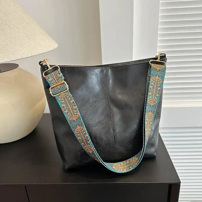 Damska torebka pu skórzana na ramię i crossbody