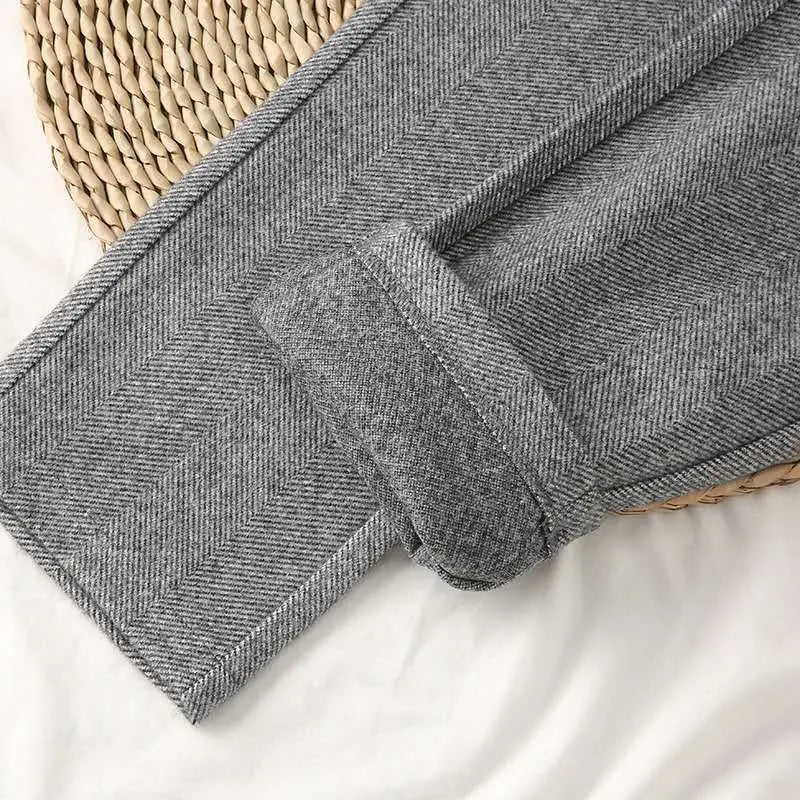 High Waist Women Suit Pants Office Ladies Harem Pencil Pants Korean Fashion Trousers Casual Button Loose Female Khaki Pants New