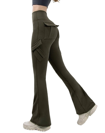 Spodnie Damskie Rozszerzane Knitted Bootcut