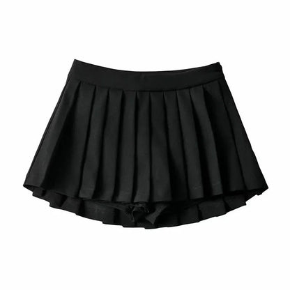 Spódnica Damska Mini A-Line z Wysokim Stanem