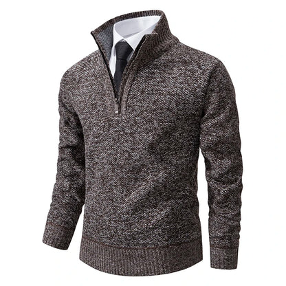 Sweter Męski Rozpinany z Polaru Casual