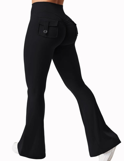 Spodnie Damskie Rozszerzane Knitted Bootcut