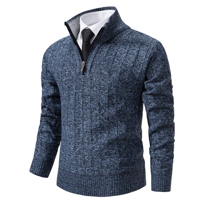 Sweter Męski Rozpinany z Polaru Casual
