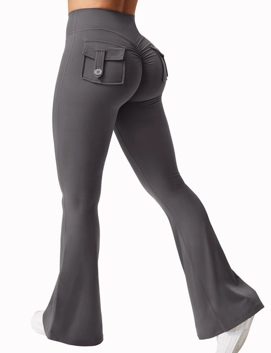 Spodnie Damskie Rozszerzane Knitted Bootcut