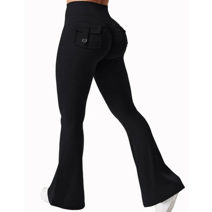 Spodnie Damskie Rozszerzane Knitted Bootcut