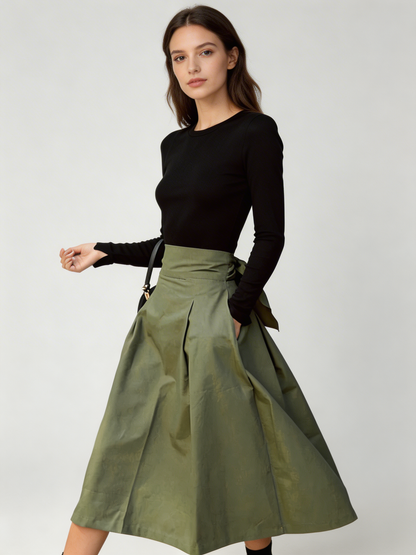 NowoModa | Rozkloszowana spódnica – efekt podkreślonej talii