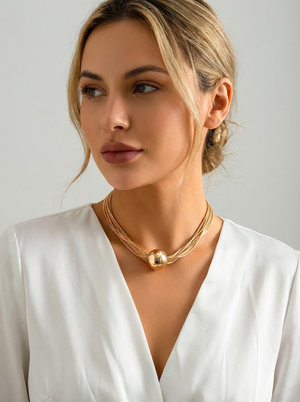 NowoModa | Gruby Naszyjnik Łańcuch – efekt mocnego stylu